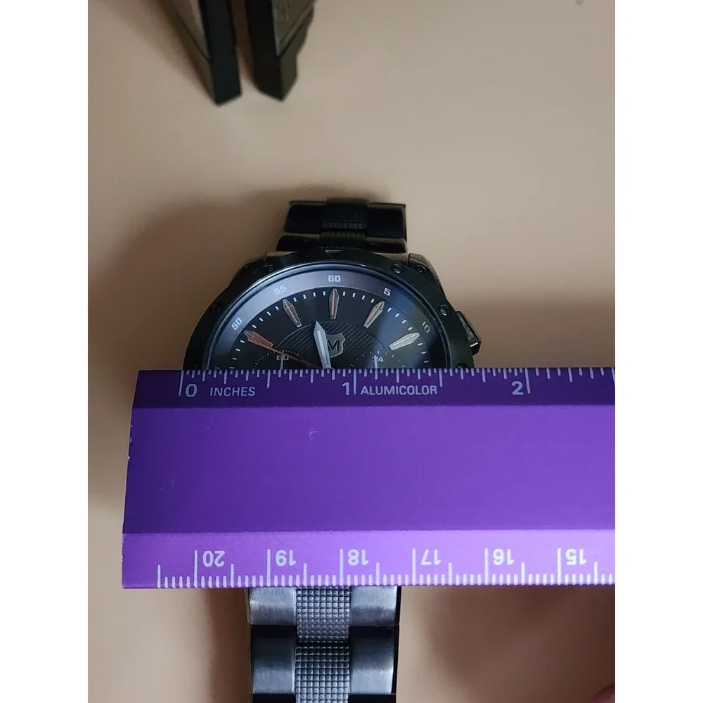 ANDREW MARC Men's Watch Chronograph Heritage‎ Racer Stainless Steel Band